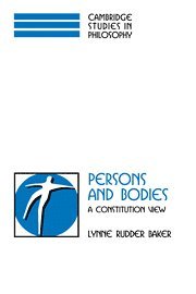 bokomslag Persons and Bodies