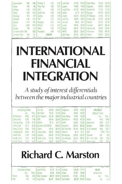 University of Pennsylvania) Marston, Richard C. (Wharton School, Richard C. Marston - International Financial Integration, Häftad