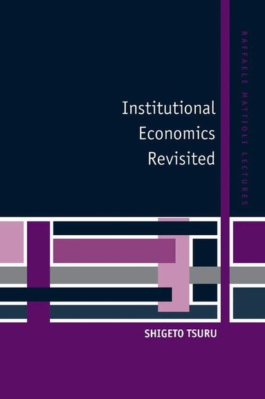 Shigeto Tsuru - Institutional Economics Revisited, Häftad