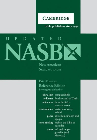 bokomslag Pitt Minion Reference Bible-NASB
