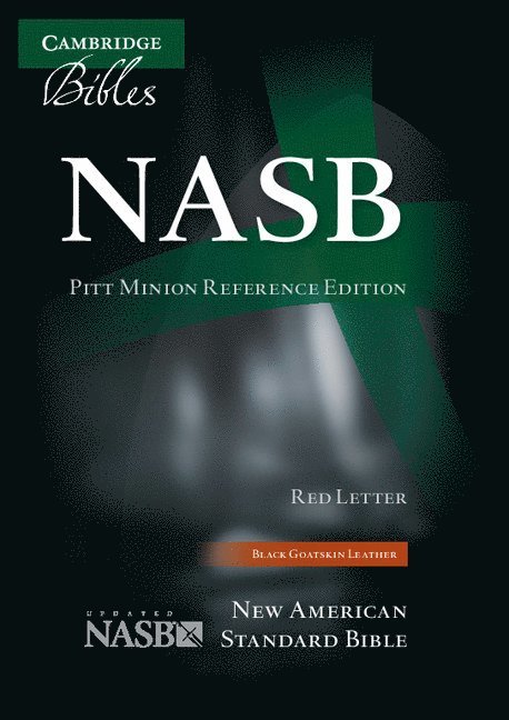 NASB Pitt Minion Reference Bible, Black Goatskin Leather, Red-letter Text, NS446:XR 1