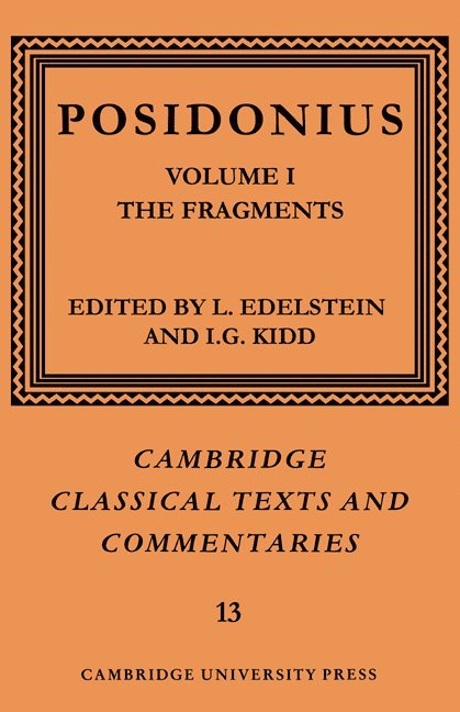 Posidonius: Volume 1, The Fragments 1