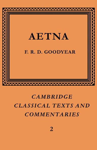F. R. D. Goodyear, James Diggle, Neil Hopkinson - Incerti Auctoris Aetna, Häftad