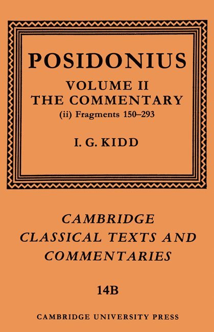 Posidonius: Fragments: Volume 2, Commentary, Part 2 1