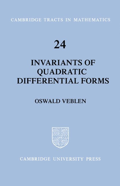 Invariants of Quadratic Differential Forms 1