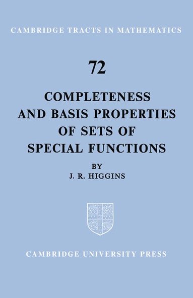 bokomslag Completeness and Basis Properties of Sets of Special Functions