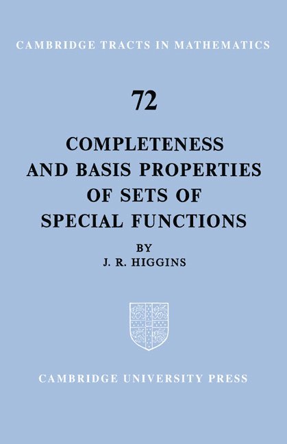 Completeness and Basis Properties of Sets of Special Functions 1