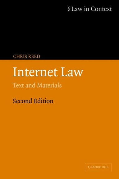 Chris Reed, William Twining, Christopher Mccrudden - Internet Law, Häftad