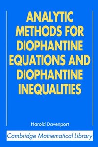 bokomslag Analytic Methods for Diophantine Equations and Diophantine Inequalities