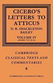 bokomslag Cicero: Letters to Atticus: Volume 4, Books 7.10-10