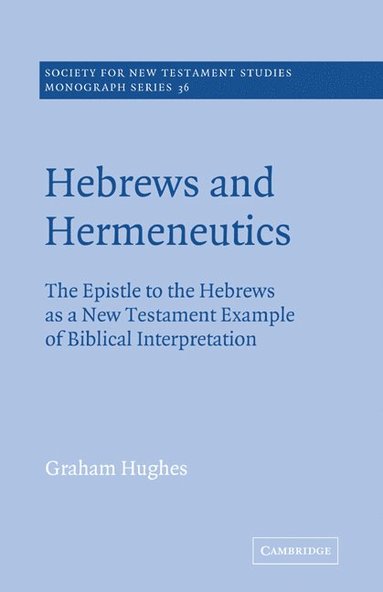 bokomslag Hebrews and Hermeneutics