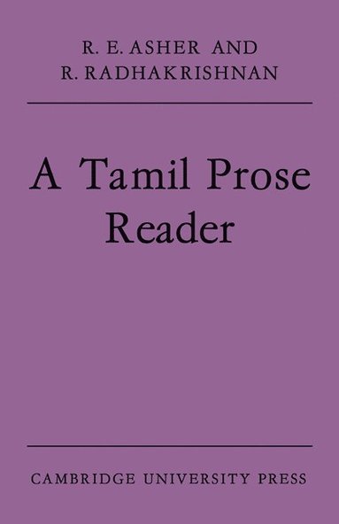 bokomslag A Tamil Prose Reader