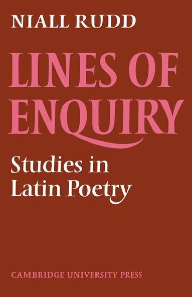 Niall Rudd - Lines of Enquiry, Häftad