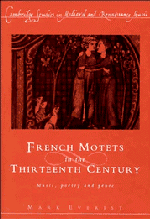 bokomslag French Motets in the Thirteenth Century