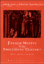 French Motets in the Thirteenth Century 1