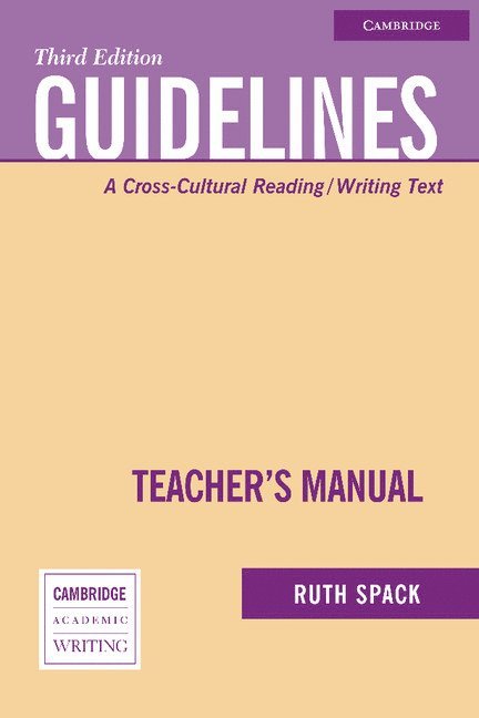 Guidelines Teacher's Manual 1