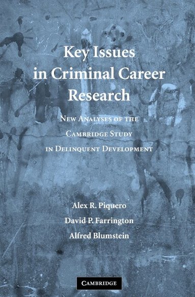 Alex R. Piquero, David P. Farrington, Alfred Blumstein - Key Issues in Criminal Career Research, Häftad