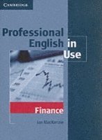 bokomslag Professional English in Use Finance