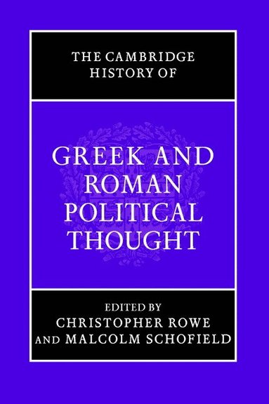 bokomslag The Cambridge History of Greek and Roman Political Thought