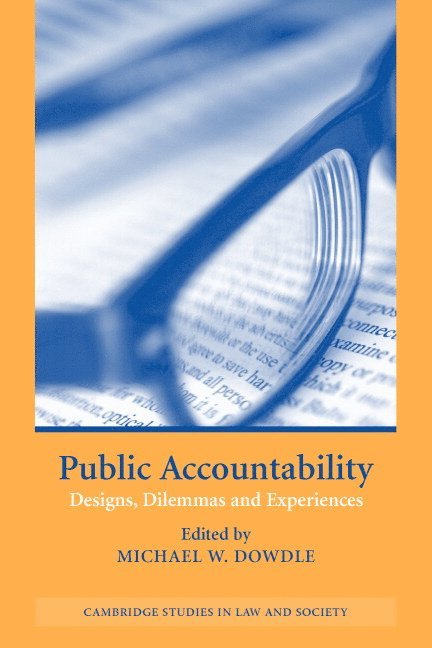 Canberra) Dowdle, Michael W. (Australian National University, Michael W. Dowdle - Public Accountability, Häftad