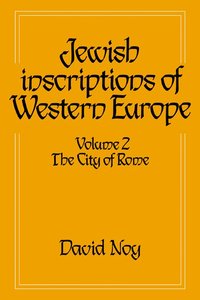 bokomslag Jewish Inscriptions of Western Europe