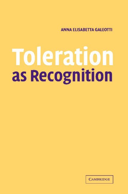 Toleration as Recognition 1