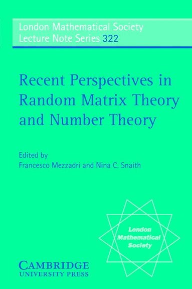 bokomslag Recent Perspectives in Random Matrix Theory and Number Theory