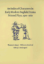 bokomslag An Index of Characters in Early Modern English Drama