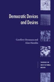 Geoffrey Brennan, Alan Hamlin - Democratic Devices and Desires, Inbunden