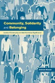 Community, Solidarity and Belonging 1