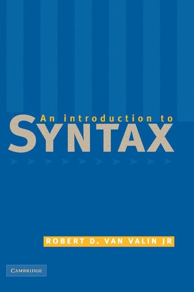 Robert D. van Valin, Jr - An Introduction to Syntax, Inbunden