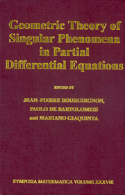 GEOMETRIC THEORY OF SINGULAR P
