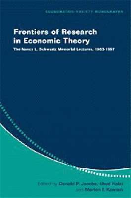 Illinois) Jacobs, Donald P. (Northwestern University, Illinois) Kalai, Ehud (Northwestern University, Illinois) Kamien, Morton I. (Northwestern University, Nancy L. Schwartz, Donald P. Jacobs, Morton I. Kamien, Ehud Kalai - Frontiers of Research in Economic Theory, Häftad