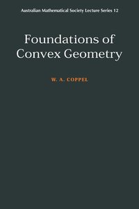 bokomslag Foundations of Convex Geometry