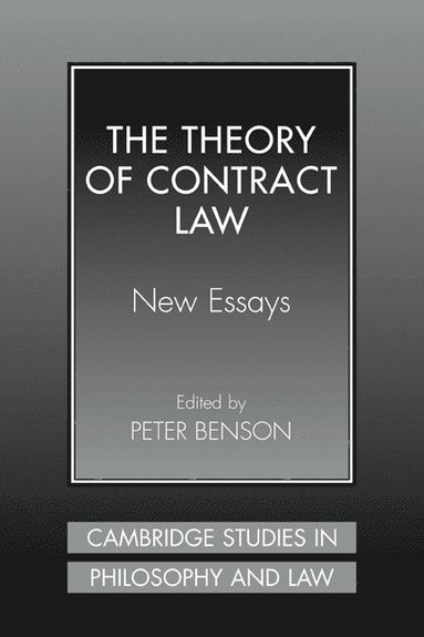 bokomslag The Theory of Contract Law