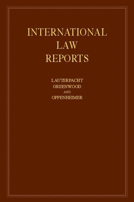 International Law Reports 1