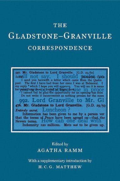 bokomslag The Gladstone-Granville Correspondence