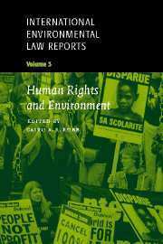 Cairo A. R. Robb - International Environmental Law Reports, Inbunden
