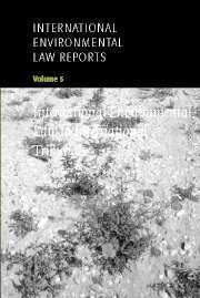 Karen Lee - International Environmental Law Reports, Inbunden