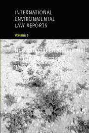 bokomslag International Environmental Law Reports