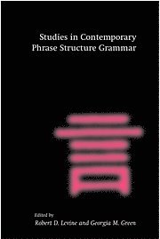 bokomslag Studies in Contemporary Phrase Structure Grammar