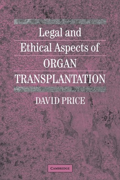 bokomslag Legal and Ethical Aspects of Organ Transplantation