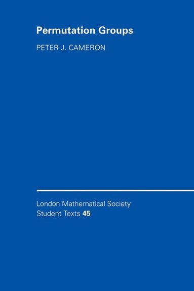 Peter J. Cameron, J. W. Bruce - Permutation Groups, Inbunden