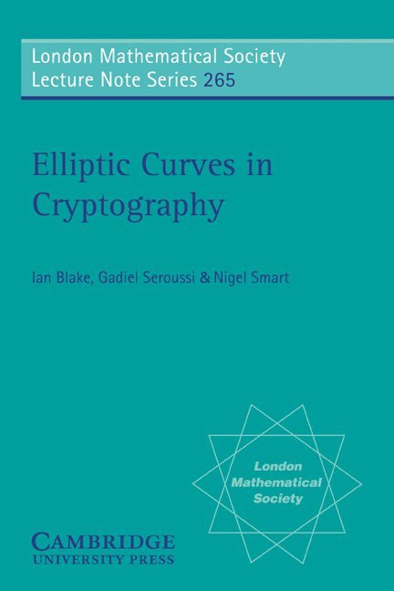 Elliptic Curves in Cryptography 1