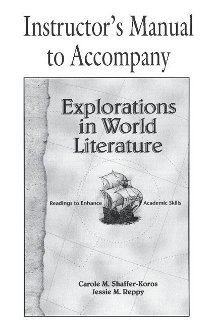 Carole M. Shaffer-Koros, Jessie M. Reppy, New Jersey) Shaffer-Koros, Carole M. (Kean College, New Jersey) Reppy, Jessie M. (Kean College - Explorations in World Literature Instructor's Manual, Häftad