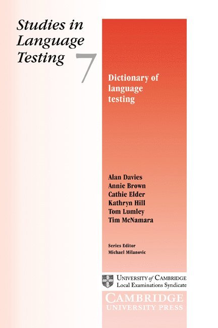 Dictionary of Language Testing 1