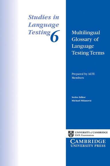 bokomslag Multilingual Glossary of Language Testing Terms