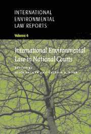 Alice Palmer, Cairo A. R. Robb - International Environmental Law Reports, Häftad