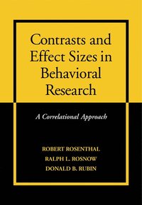 bokomslag Contrasts and Effect Sizes in Behavioral Research