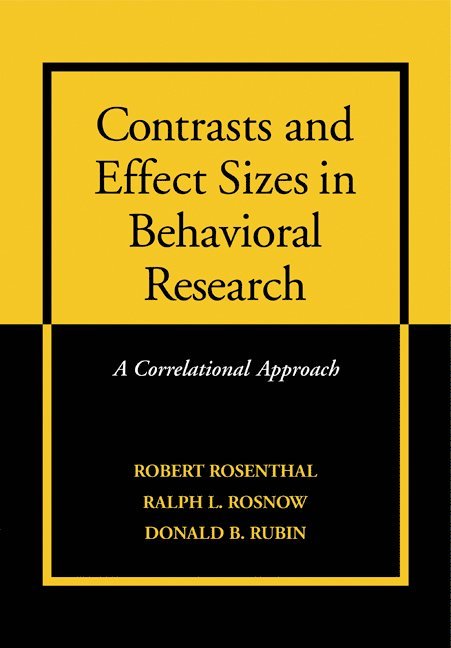 Contrasts and Effect Sizes in Behavioral Research 1
